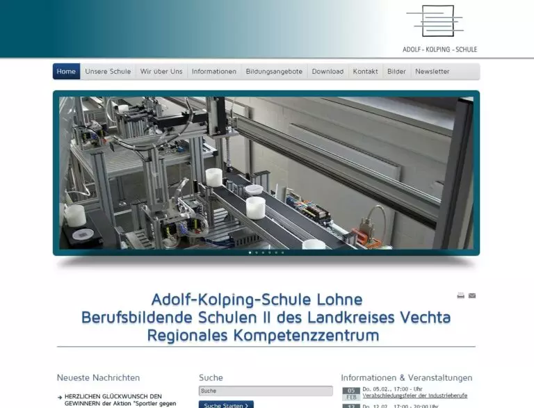 Adolf Kolping Schule Lohne: Migration und responsives Layout Joomla Website 9 Adolf Kolping Schule Lohne: Migration und responsives Layout Joomla Website