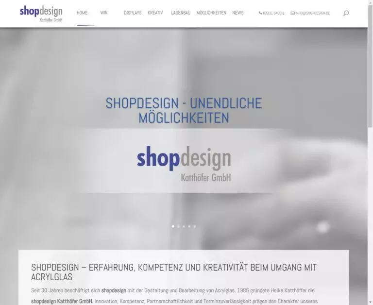 shopdesign - Responsive WordPress Website 3 shopdesign StartSeite