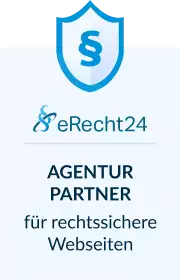 erecht24-siegel-datenschutzerklaerung-blau-gross agentur siegel light vertical small