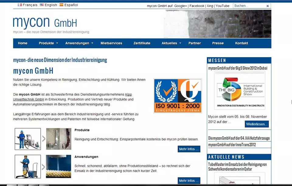 mycon-GmbH Startseite