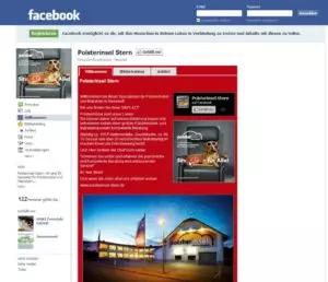 Facebook Fanpage der Polsterinsel Stern in Neuwied