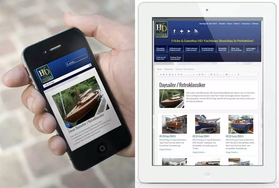Fricke & Dannhus: Responsive Website
