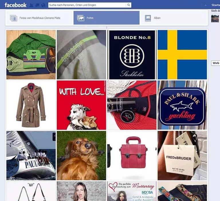 Facebook Fanpage Modehaus Clemens Plate: Bildergalerie