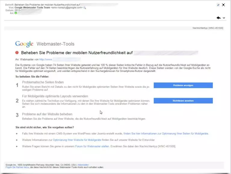 Jetzt „mobil werden“ – Google warnt Benutzer vor mobiler Benutzerunfreundlichkeit
