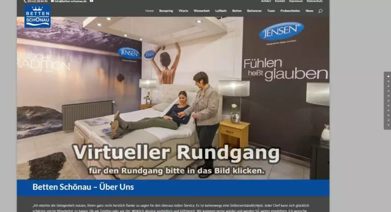 Betten Schönau – WordPress Website