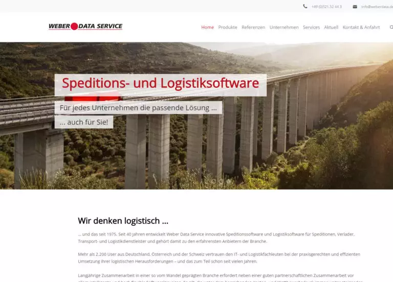 Weber Data Service – Responsive WordPress Website