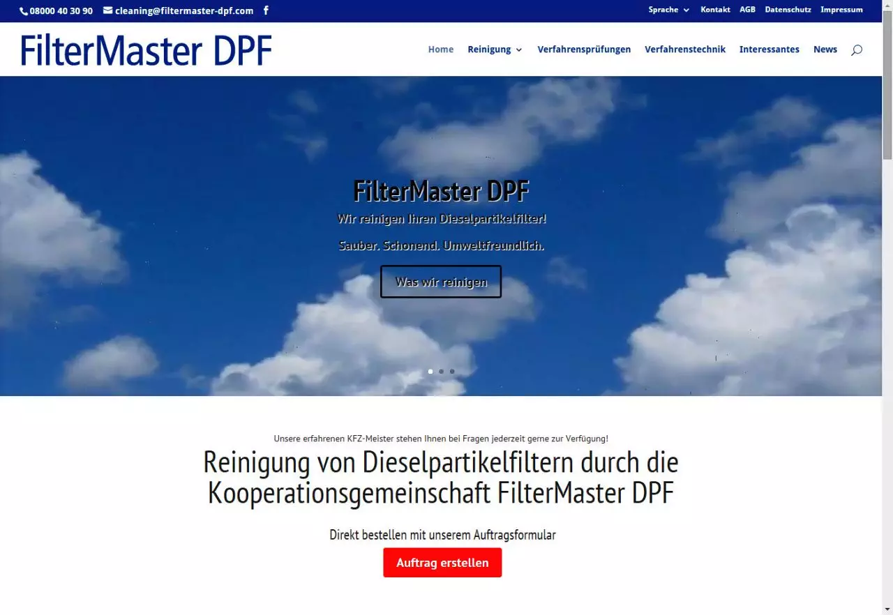 FilterMaster Startseite