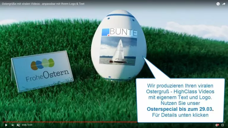 Ostergrüße an Kunden, Partner und Follower mit Video